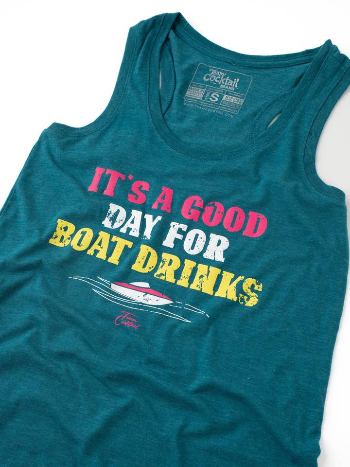Team Cocktail - Wholesale Tank Top - Women's - Boat Drinks Ladies Triblend Tank-Top5