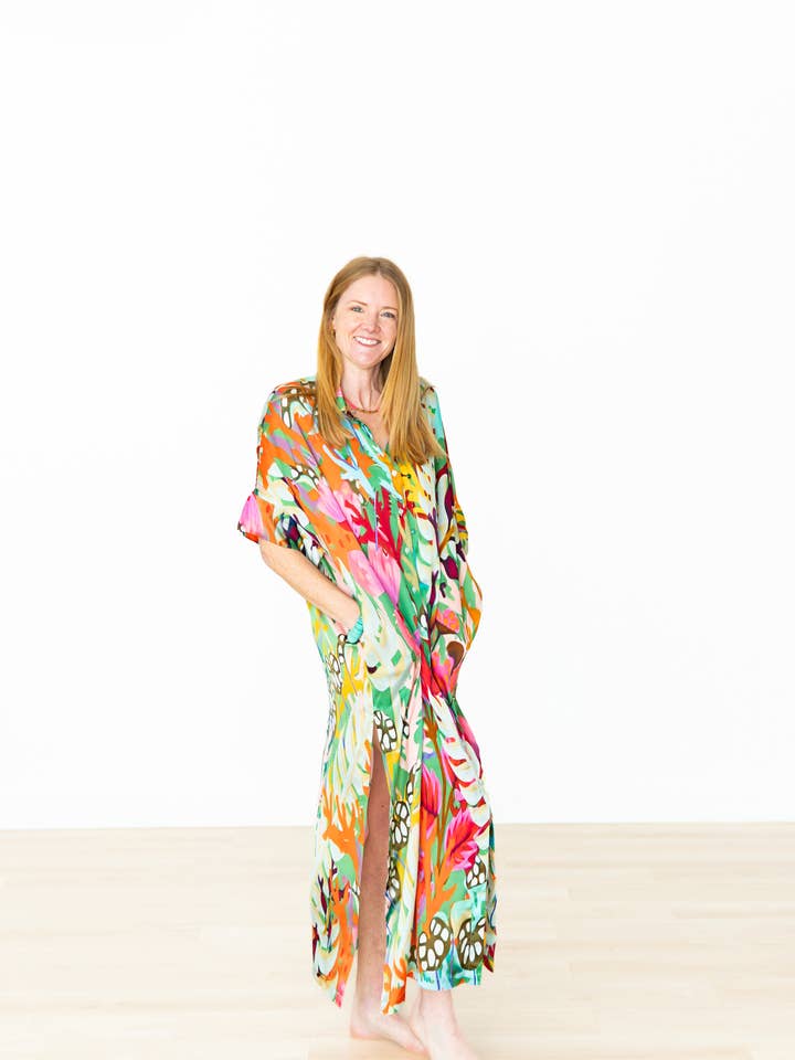 Enchanted Forest Button Down Dress for wholesale by Winton and Waits