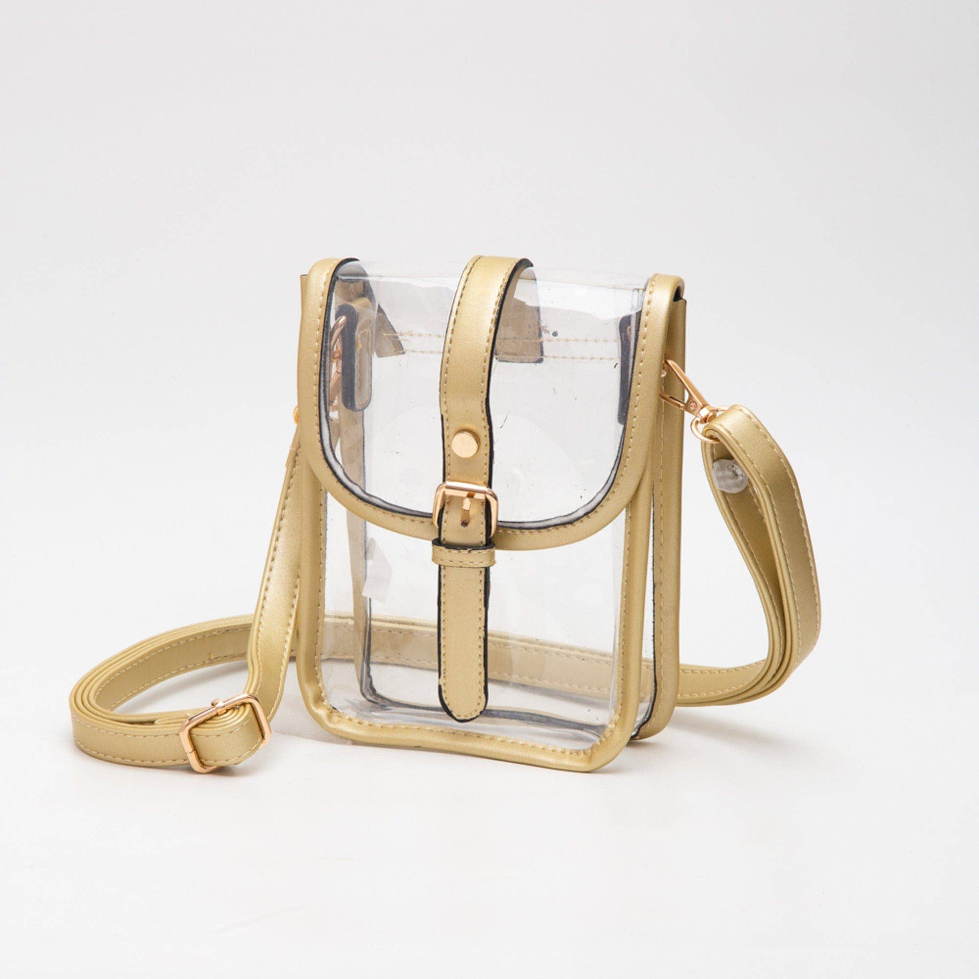 MiMi Wholesale - Wholesale Crossbody Bag - Women's - TG10608 Game Day Clear Buckle Strap Mini Crossbody Bag13