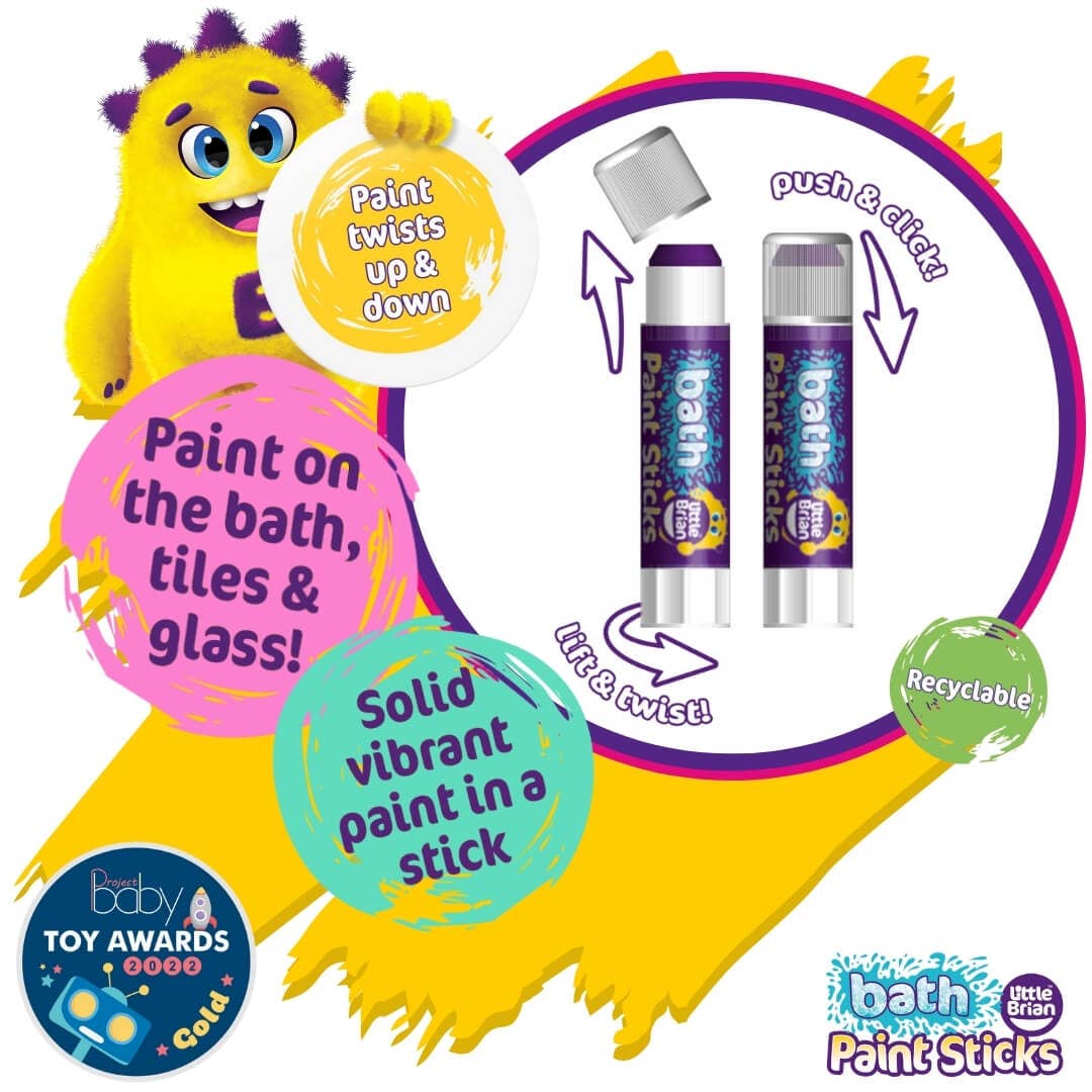 Baby Republic – wholesale Bath toy – Baby – Little Brian Bath Paint Sticks3