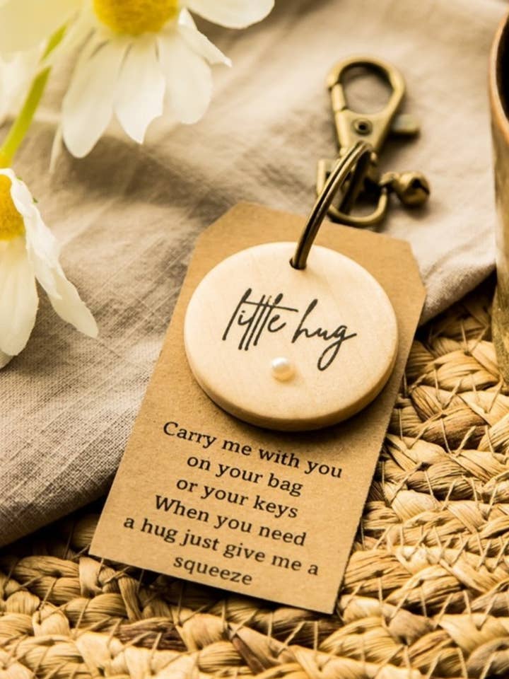 Little Hug key ring for wholesale by Daisydoor Crafts