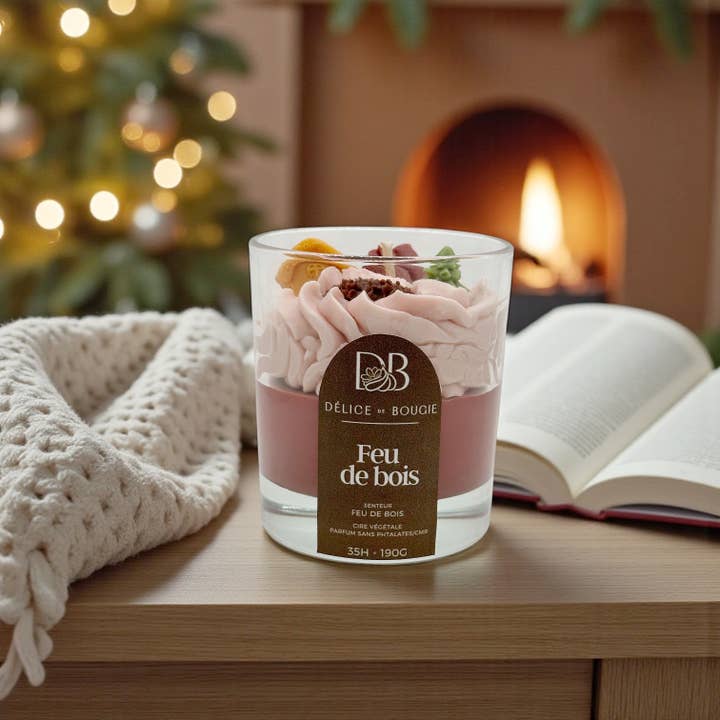 Delice de Bougie - Wholesale Jar/Filled Candle - Whipped cream candle | Wood fire1