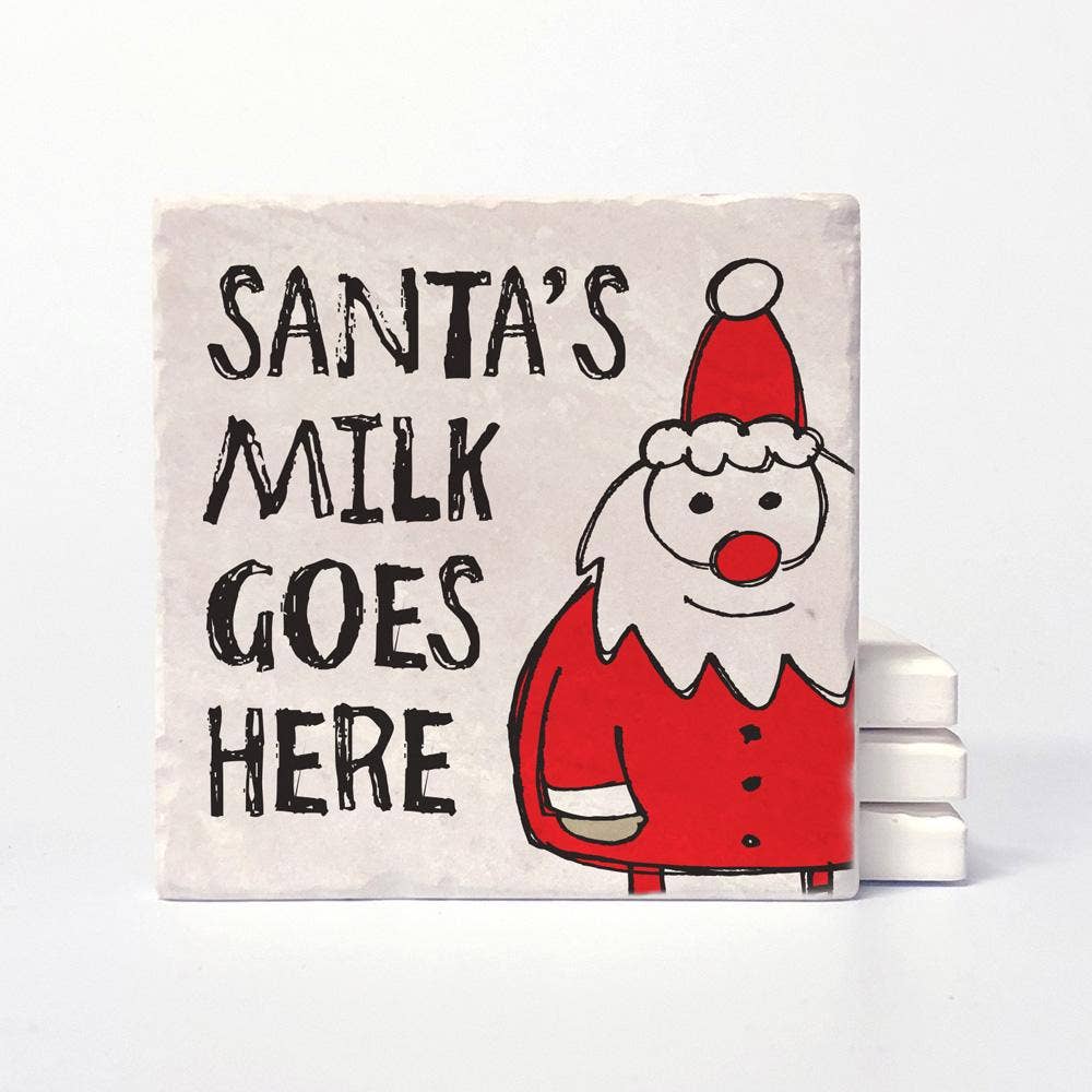 Versatile Coasters - Wholesale Coasters - Santa's Milk Coasters2
