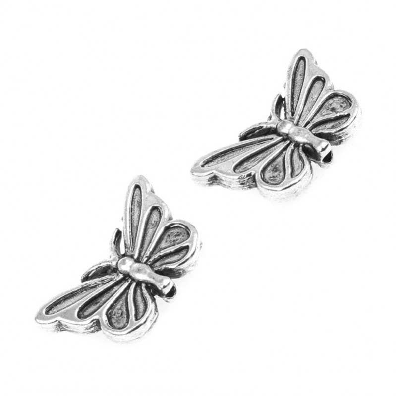 UniArt - Wholesale Stud/Post Earrings - Butterfly, Metal Beads (15 pcs)0