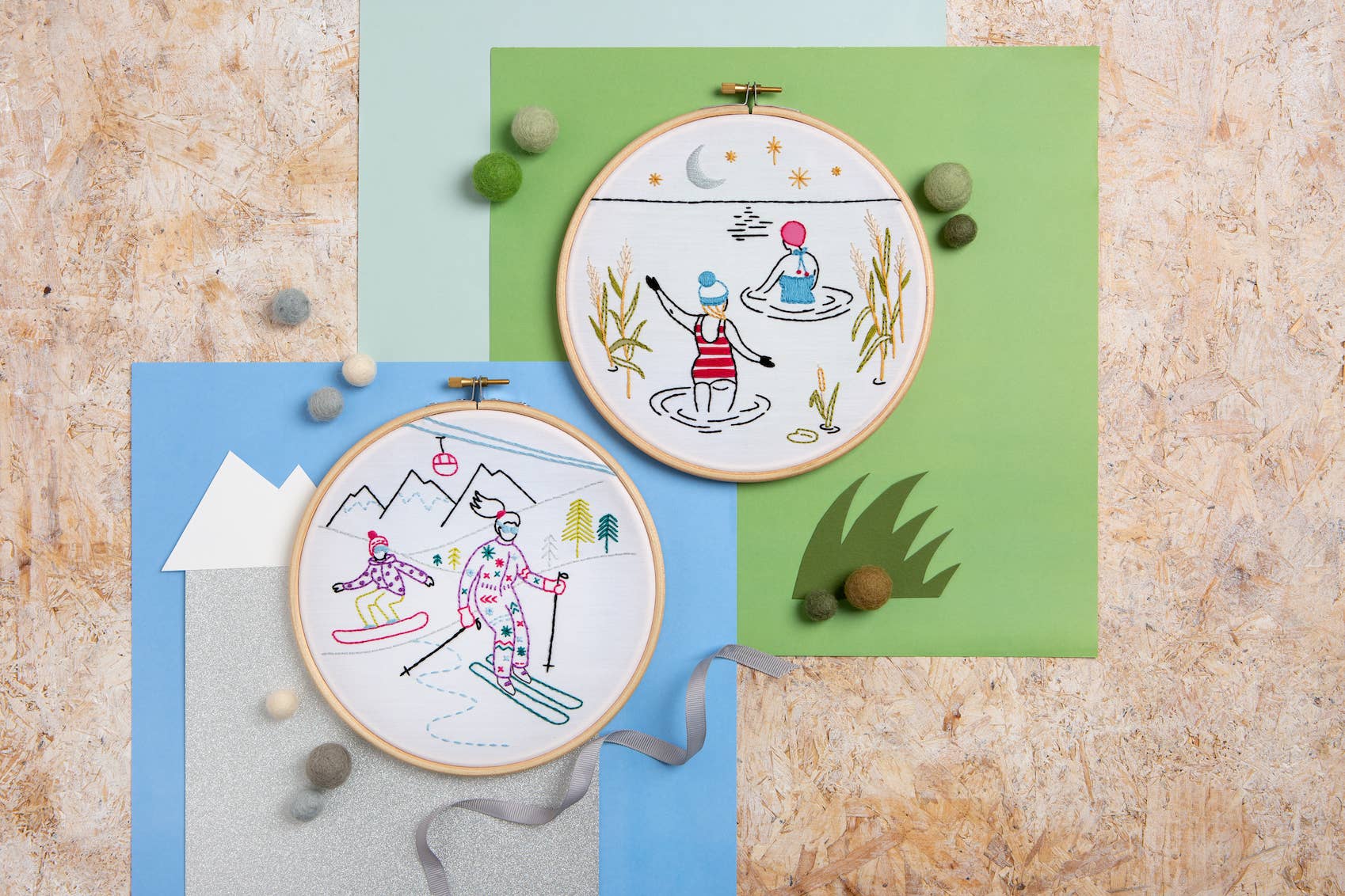 Hawthorn Handmade (US Duties Paid) - Wholesale Craft Sewing Kit - Wild Swimming Embroidery Kit (Swim) | Complete Craft Kit4