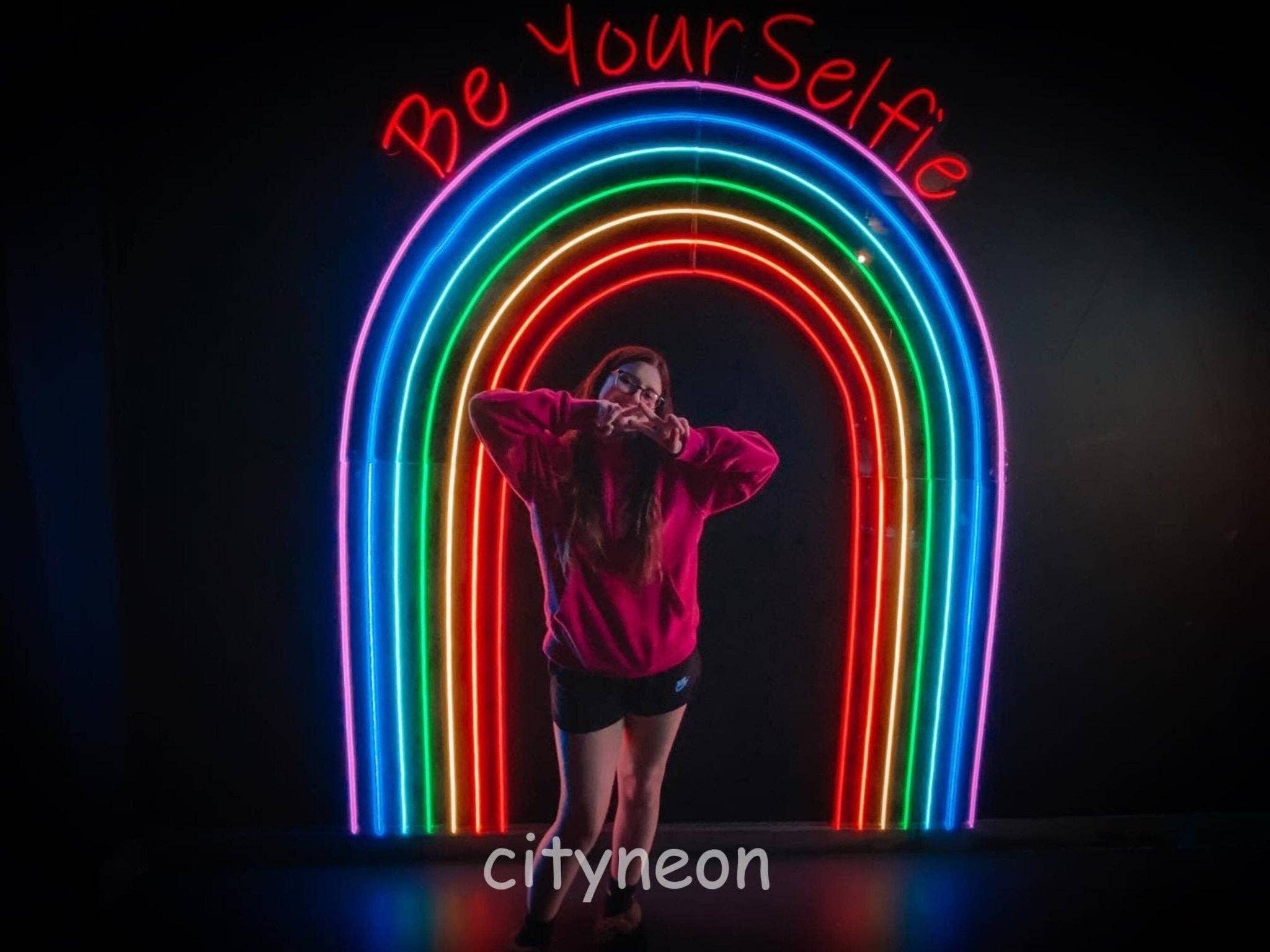 CityNeon - Wholesale Neon Sign - Rainbow Neon backdrop sign3