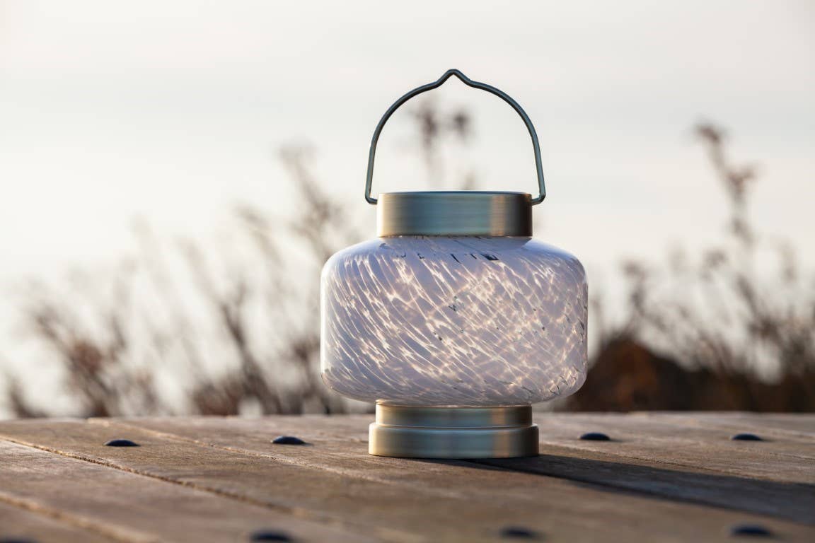 Allsop Home & Garden - Wholesale Buiten/gazonlicht - Boaters Lantern - Glazen buitenlantaarn op zonne-energie van 7,5 „- Vierkant6