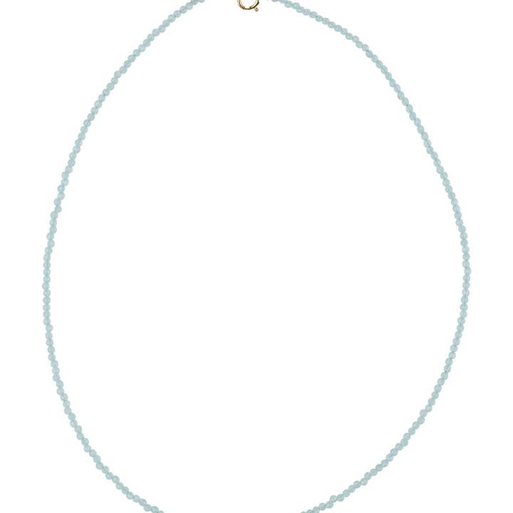 XZOTA - Wholesale Beaded/Pearl Necklace - Ketting calcedon met g-p slot