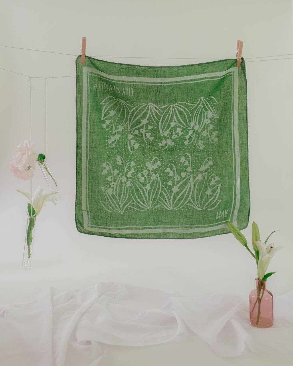 Dyeraid - Vente Bandana – femme - Le muguet Bandana