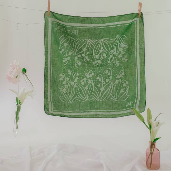 Dyeraid - Vente Bandana – femme - Le muguet Bandana0