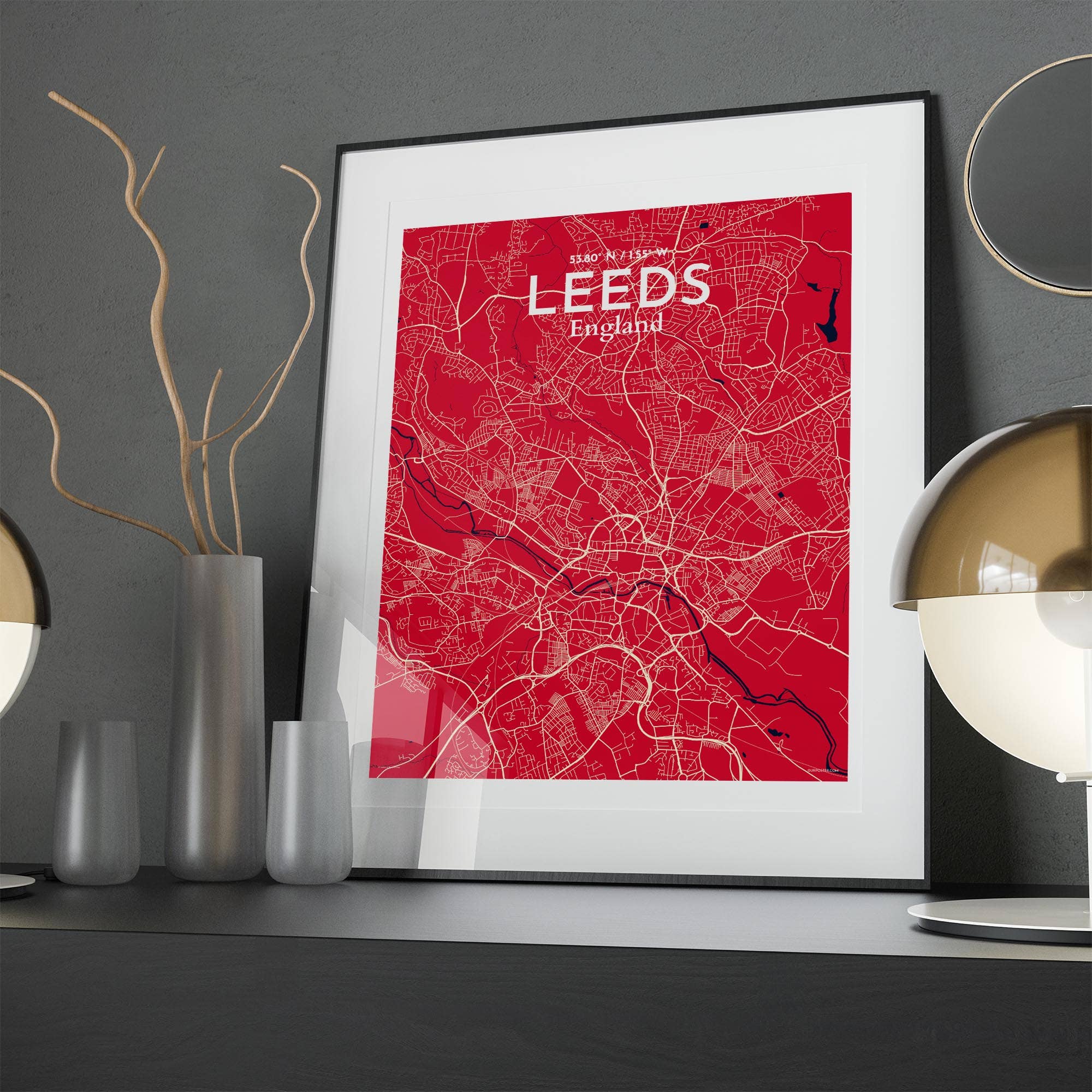 OurPoster.com – wholesale Poster – Leeds karta affisch110