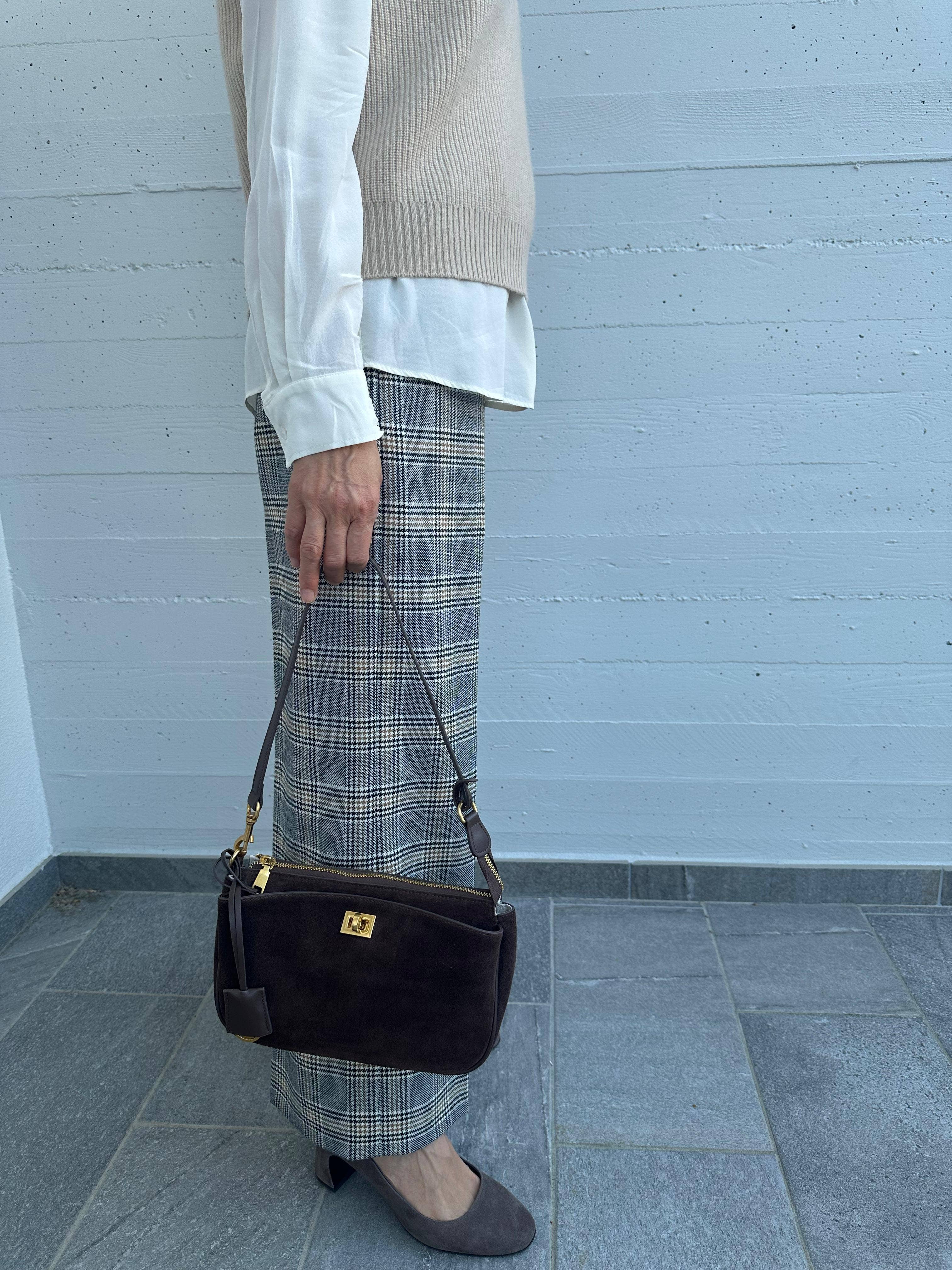 Zhade – wholesale Axelväska - Dam – TEXAS kuvertväska - LITEN mocka8