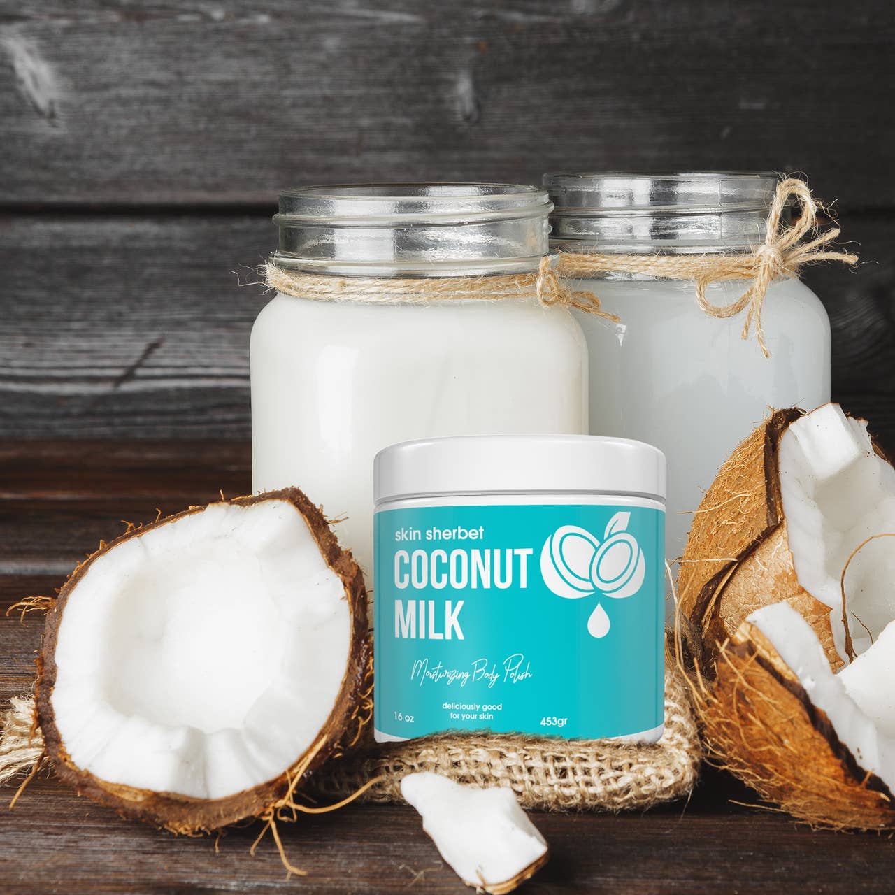 The Midwest Sea Salt Company – Esfoliante corporal por atacado – Skin Sherbet Coconut Milk Body Polish Salt Scrub - 23oz4
