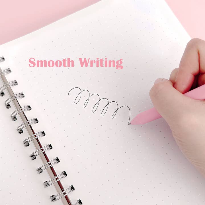 Wrapables.com - Wholesale Pen - Wrapables Retractable Black Ink Gel Pens, 0.5mm (Set of 6)41