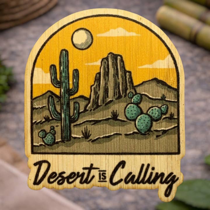Desert is Calling for wholesale by Bamboo Wood Stickers