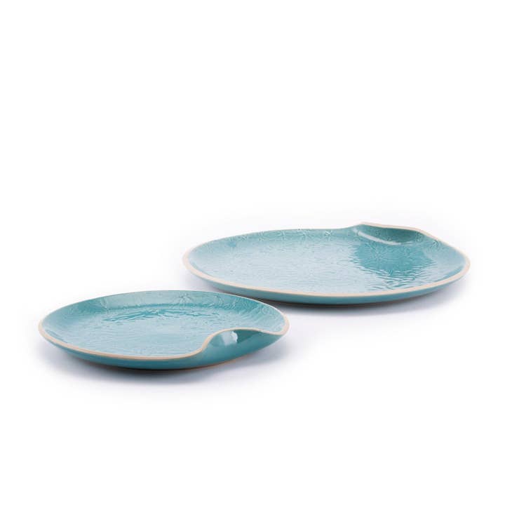 Nugu Handicrafts Inc. - Wholesale Platter - Turning Medium Serving Platter Vastra (Set of 2)2