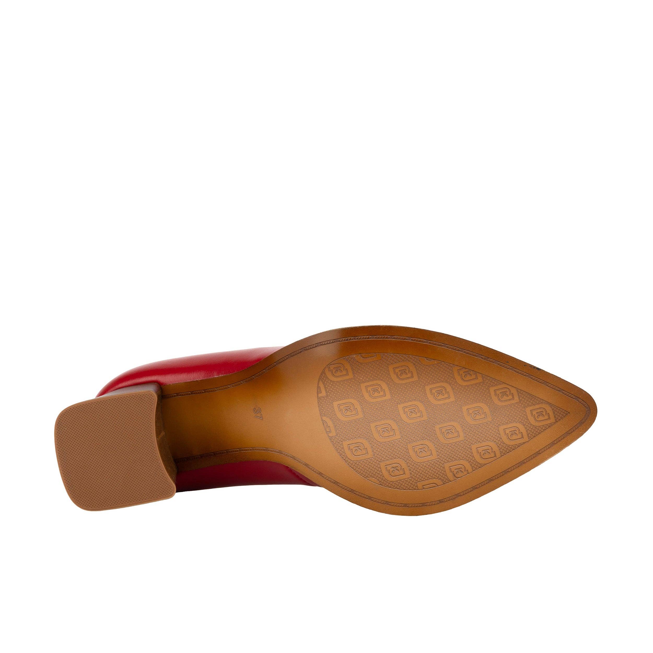 Embassy London – wholesale Low heels – Women′s – Hyde - Red - Women's Leather Mary Jane Pump5