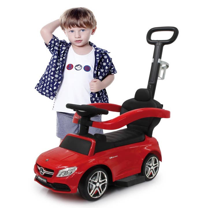 mhw24 - Wholesale Speelgoedauto /vrachtwagen - Kinderen - Mercedes-AMG C 63 rood 3-in-1 glijbaan