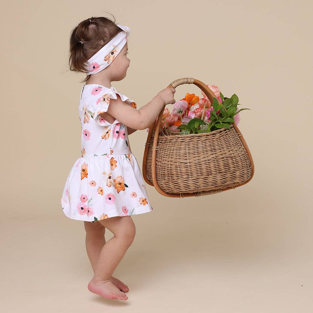 Snuggle Hunny - Wholesale Dress - Baby - Poppy Short Sleeve Organic Dress7
