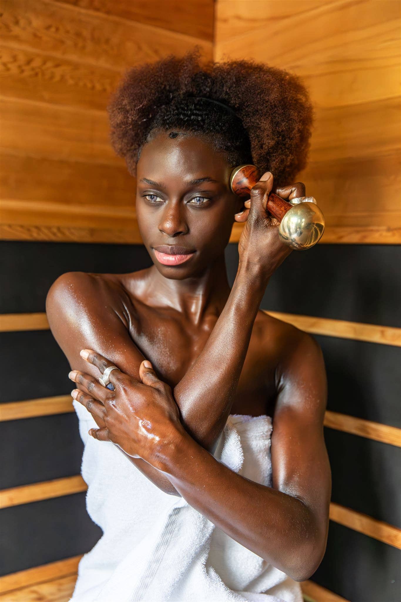 PAAVANI Ayurveda - Wholesale Body Massager - Dual-Dome Kansa Wand | Ayurvedic Tool for Detoxification6