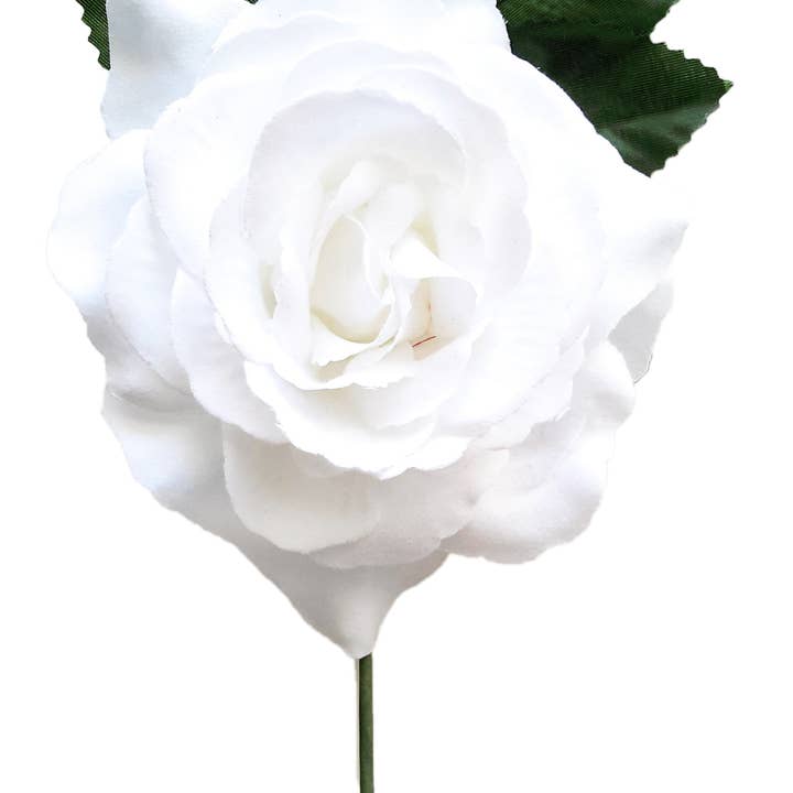 BRANDELIA - Wholesale Artificial Flowers - Flamenco Flower Medium Hair Ø13cm · White