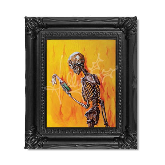 "Molotov" Mini Masterpiece Framed Print for wholesale by Holly Bones