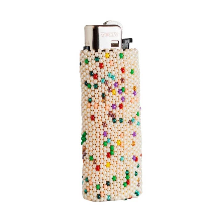 Poppers - Native Beaded Artisan Lighter with Vibrant Colors for wholesale by Mother Sierra