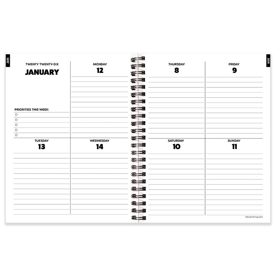 TF Publishing - Paper Goods - Wholesale Planner - 2026 Maxine Medium Weekly Monthly Planner4