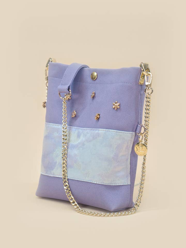 “Jardim” mini mini bag - purple for wholesale by MANUEL ESSL DESIGN