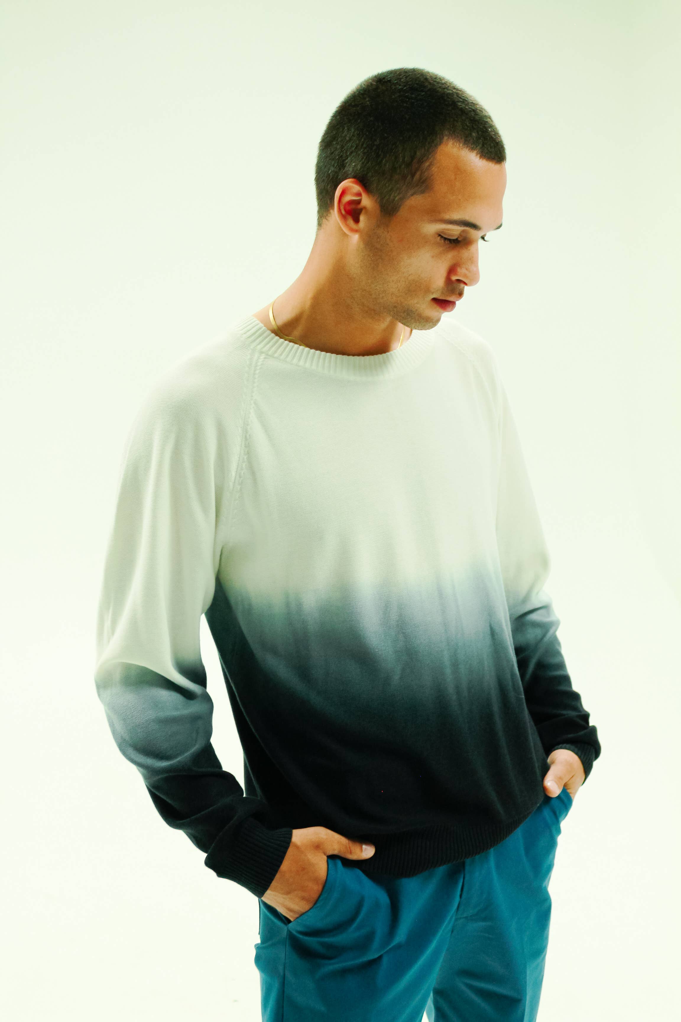 Am.A-Line Collections LLC - Wholesale Sweatshirt - Men's - Faded Ombre Dip Dyed Men's Sweatshirt3