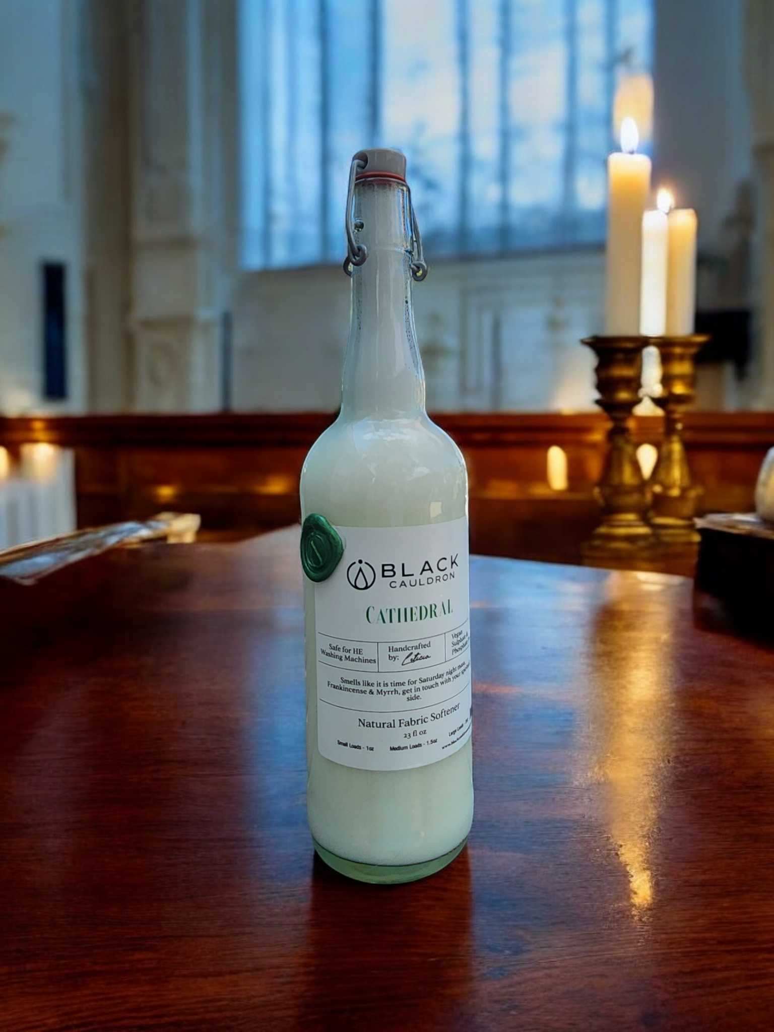 Black Cauldron Soap Co. – wholesale Sköljmedel – Katedral - Tygmjukgörande Balsam | Fräsch och Mjuk Tvätt 33oz0