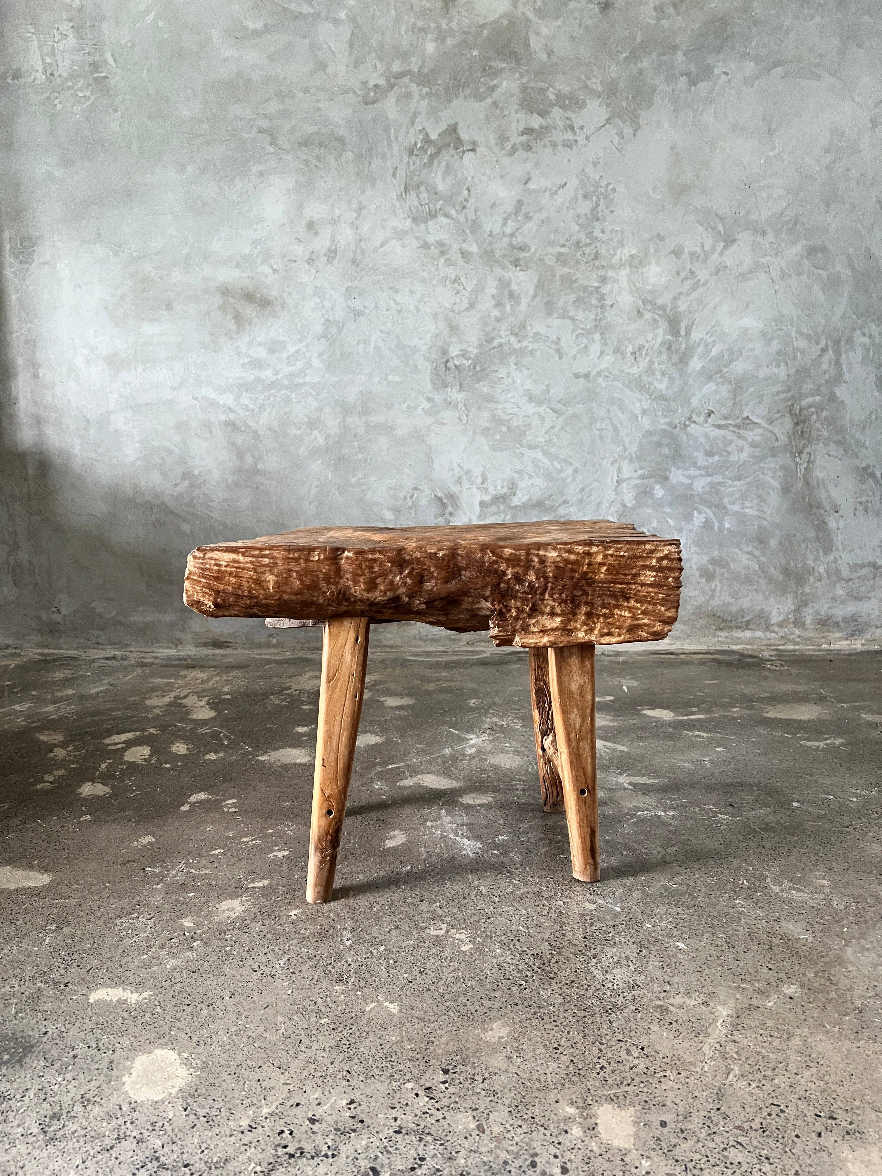 Office Objets - Wholesale Bench - Small organic bench in blonde Asian teak with four legs - Sepuluh37