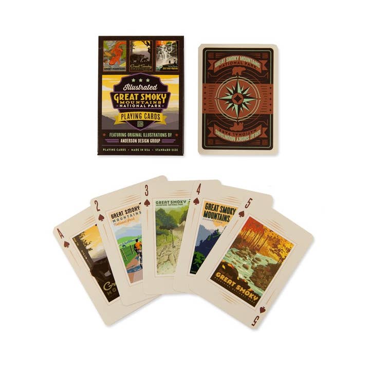 Tourist Courts - Venta al por mayor Baraja de cartas - Baraja de Cartas del Parque Nacional de las Grandes Montañas Humeantes