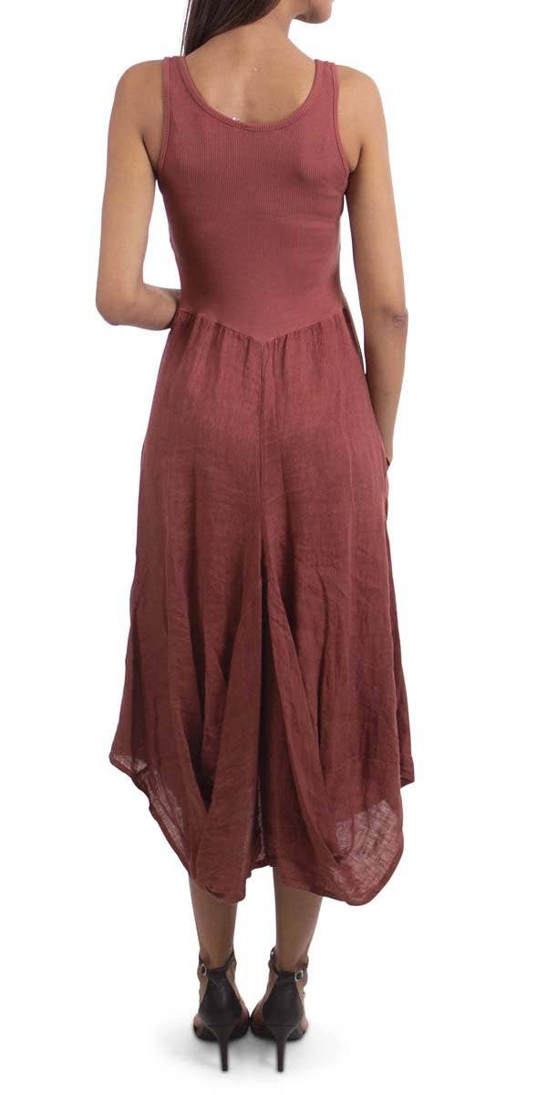 Gigi Moda - Wholesale Dress - Women's - Linen Sleeveless Dress4