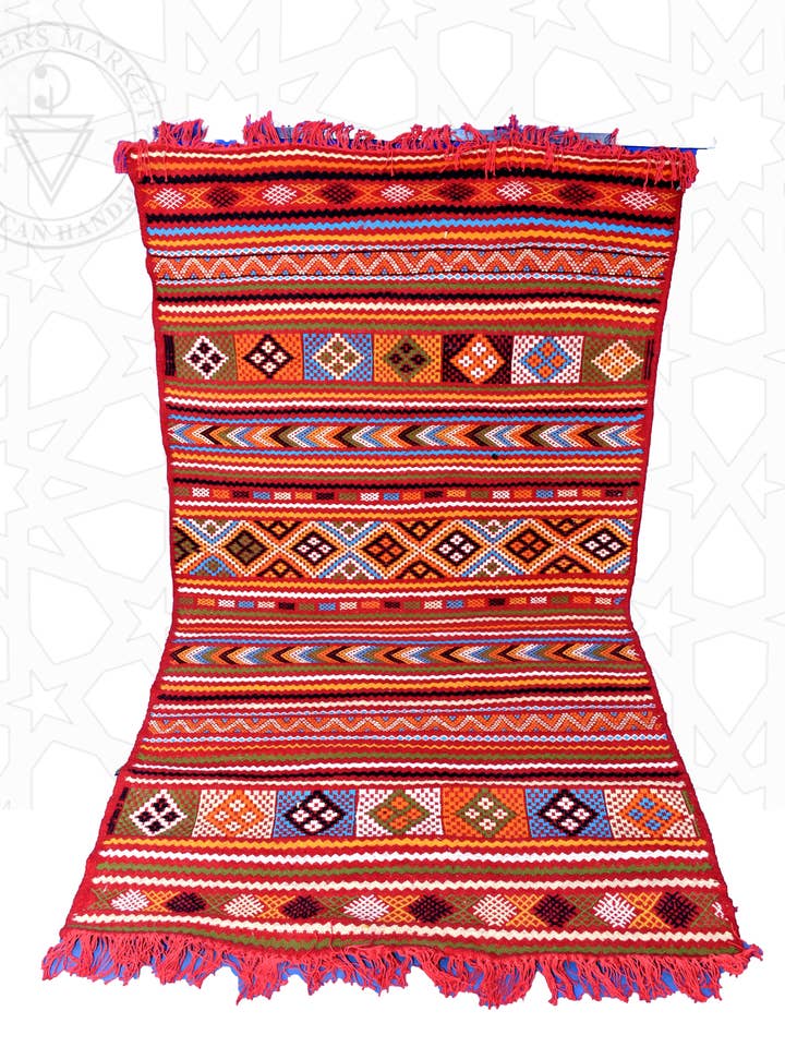 Tapete marroquino flatweave kilim por atacado de Berbers Market