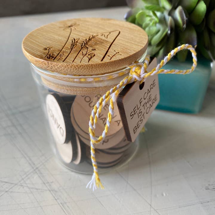 Novotny Designs – wholesale Keepsake coin/token – Self care is the best care - self care token jar5