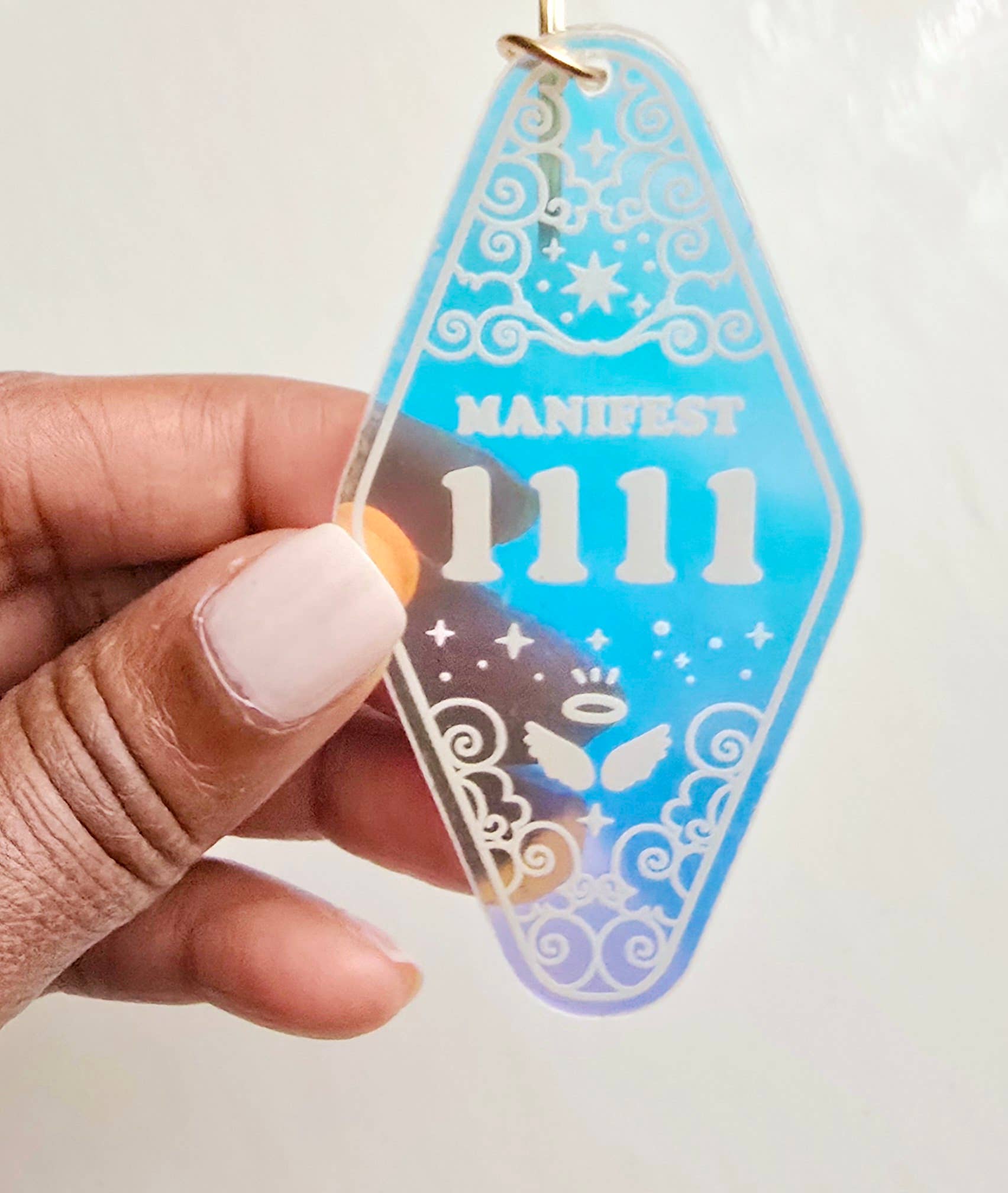 House of HIJK - Wholesale Keychain - Women's - Angel Number Iridescent Motel Keychain5