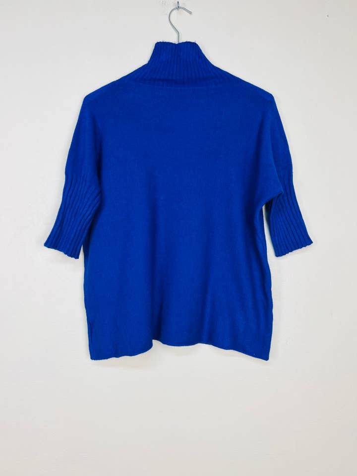 Lucky Nana - Wholesale Knit Sweater - Women's - SO 8103 Ribbed turtleneck sweater, 3/4 sleeve