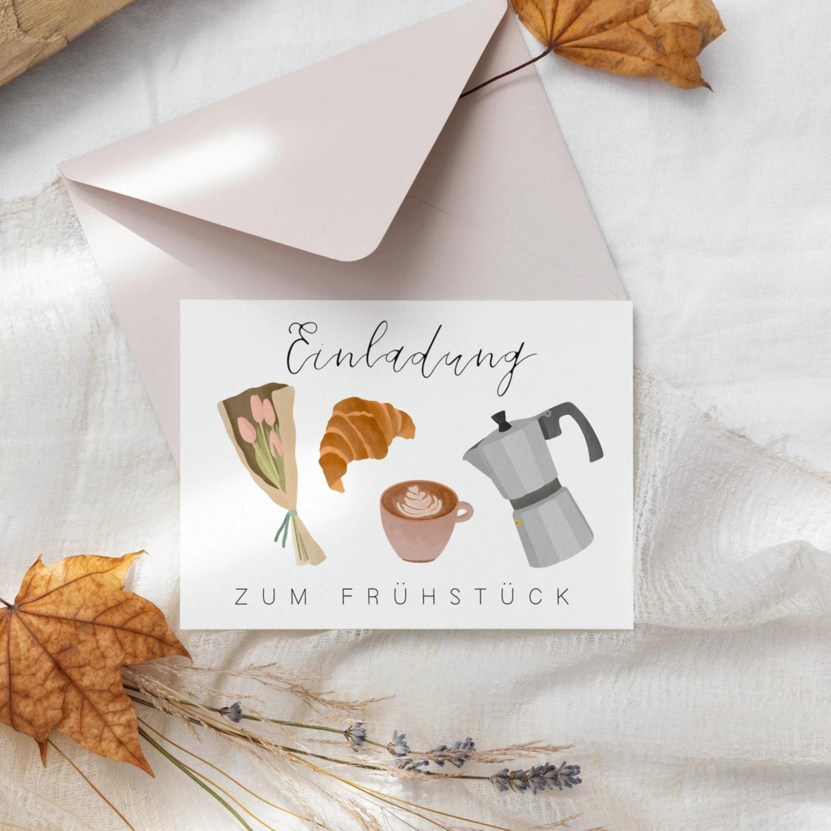 Tilda&Theo – wholesale Vykort – Vykort - frukostinbjudan1