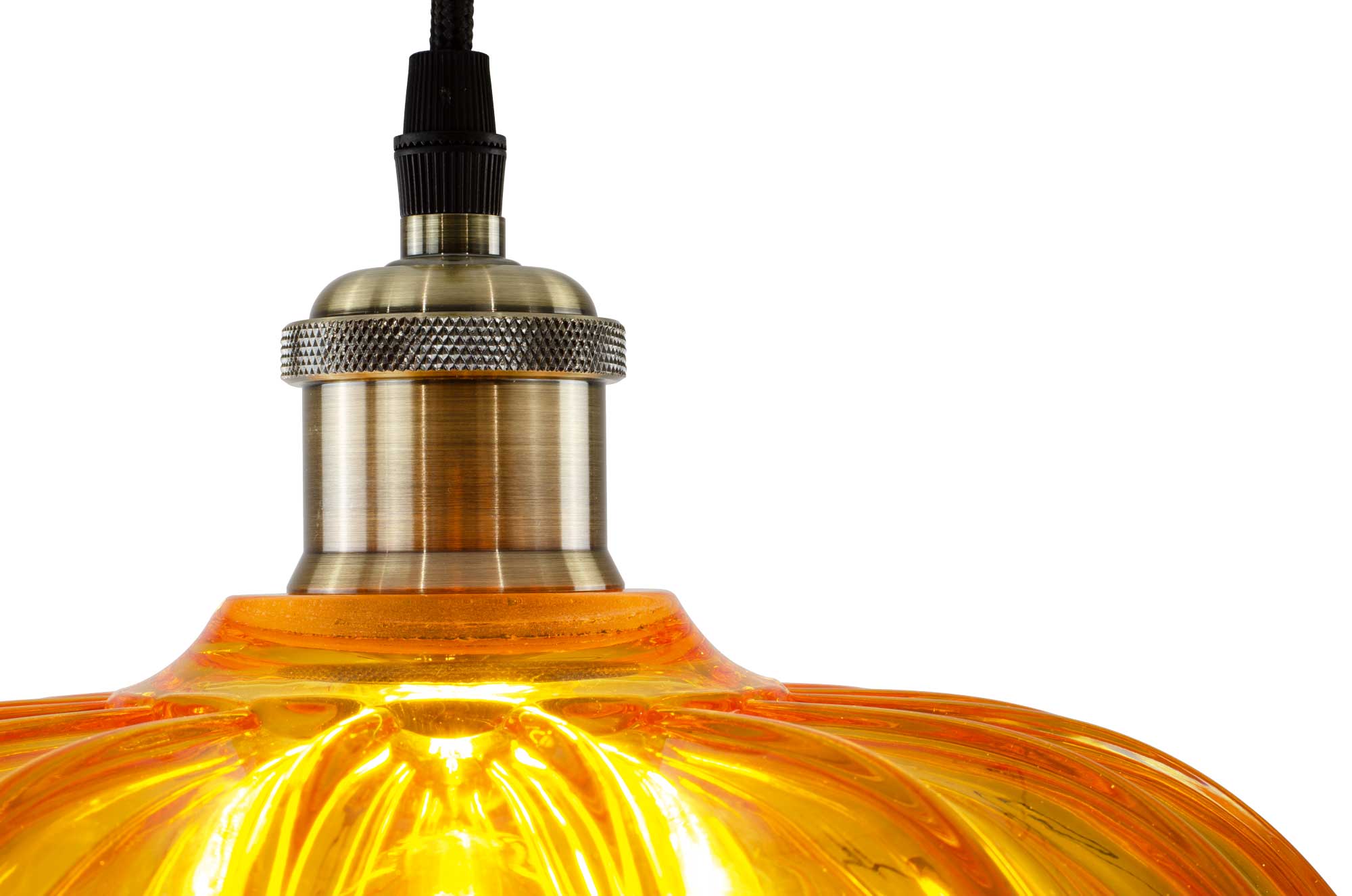 C-Création - Wholesale Chandelier/Hanging Light - Retro-style colored glass pendant Petal16