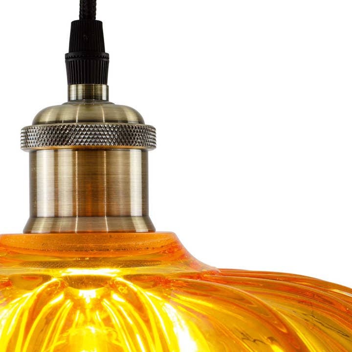 C-Création - Wholesale Chandelier/Hanging Light - Retro-style colored glass pendant Petal16