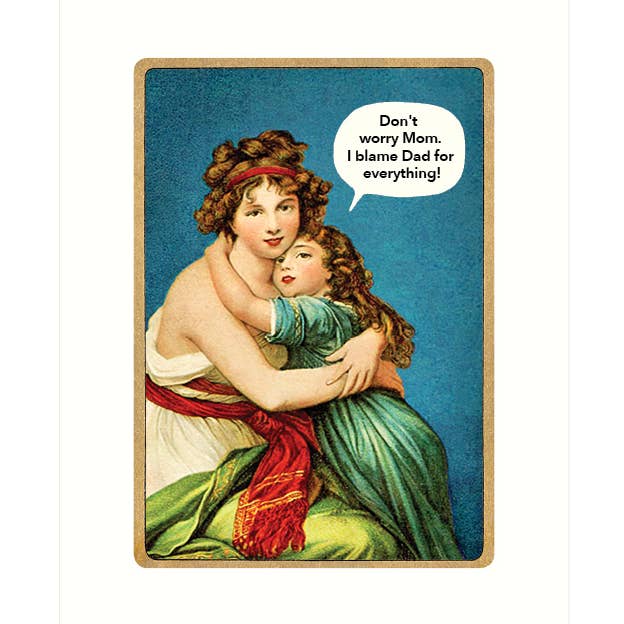 Jag skyller pappa | Mors dag gratulationskort för wholesale av Lucca Paperworks