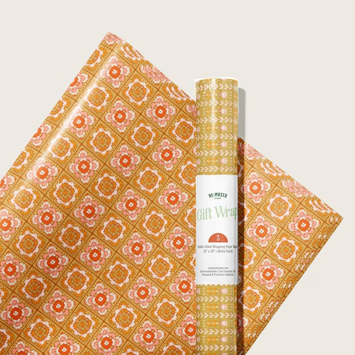 re:mused studio - Wholesale Flat Wrap - Petalcraft Gift Wrap Sheet-Double Sided16