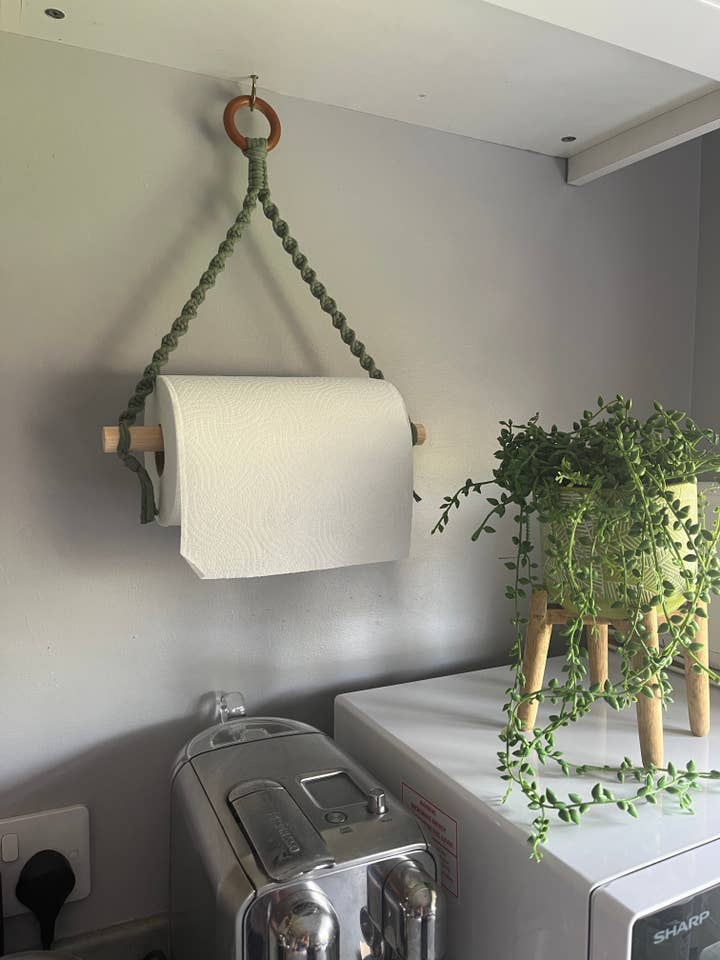 Hanging Kitchen Roll Holder for wholesale by Macra-Made With Love