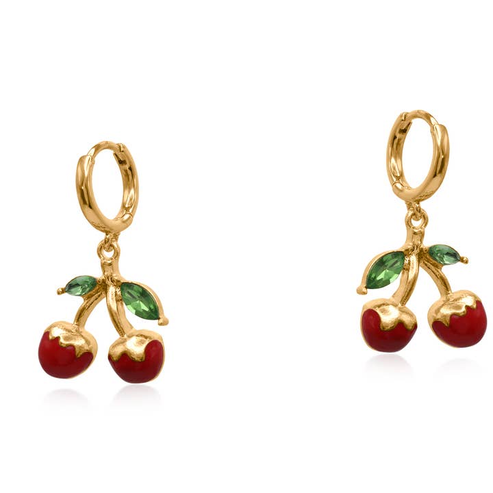 Bellas Fruit Huggies Earrings for wholesale by Big Metal London