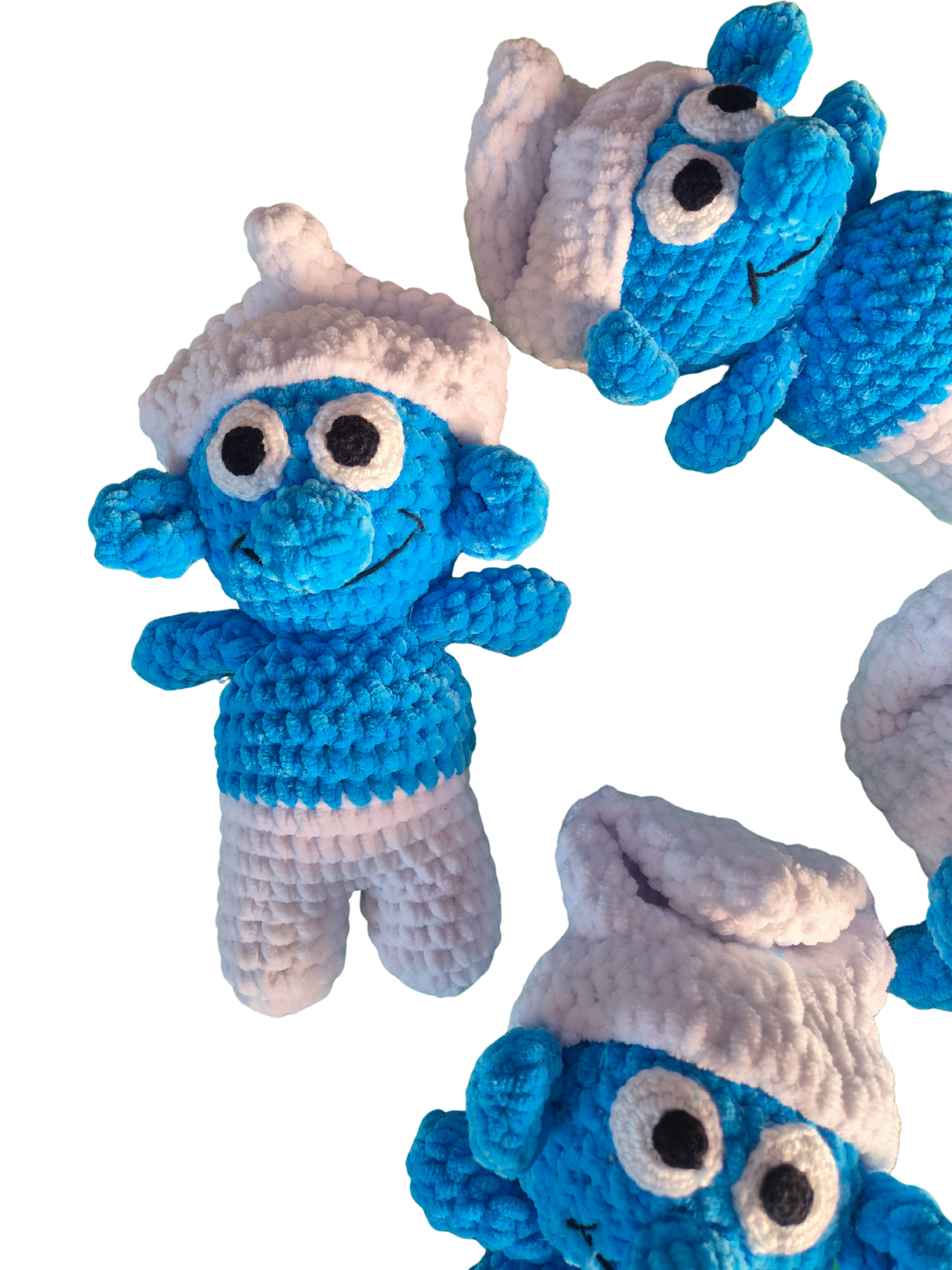 despinacrafting - Wholesale Stuffed/Plush Toy - Kids & Baby - Velvet Crochet Smurf Plush | Handmade | 25 cm9