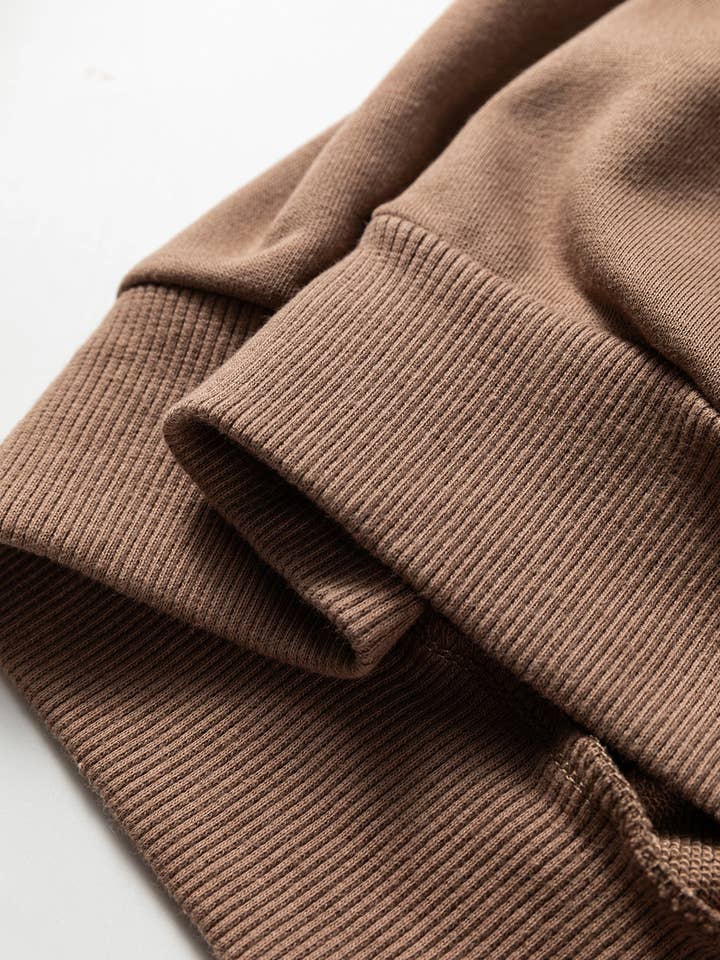 FULL TIME PURCHASE - Wholesale Lounge Set - Women's - Polo Collar V Neck Pullover and Drawstring Sweatpants Set8