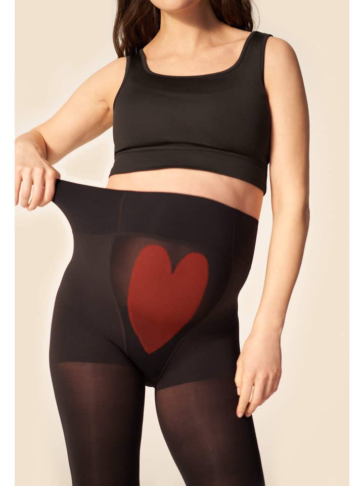 Black Mama Maternity Support Footless Tights for wholesale on Faire
