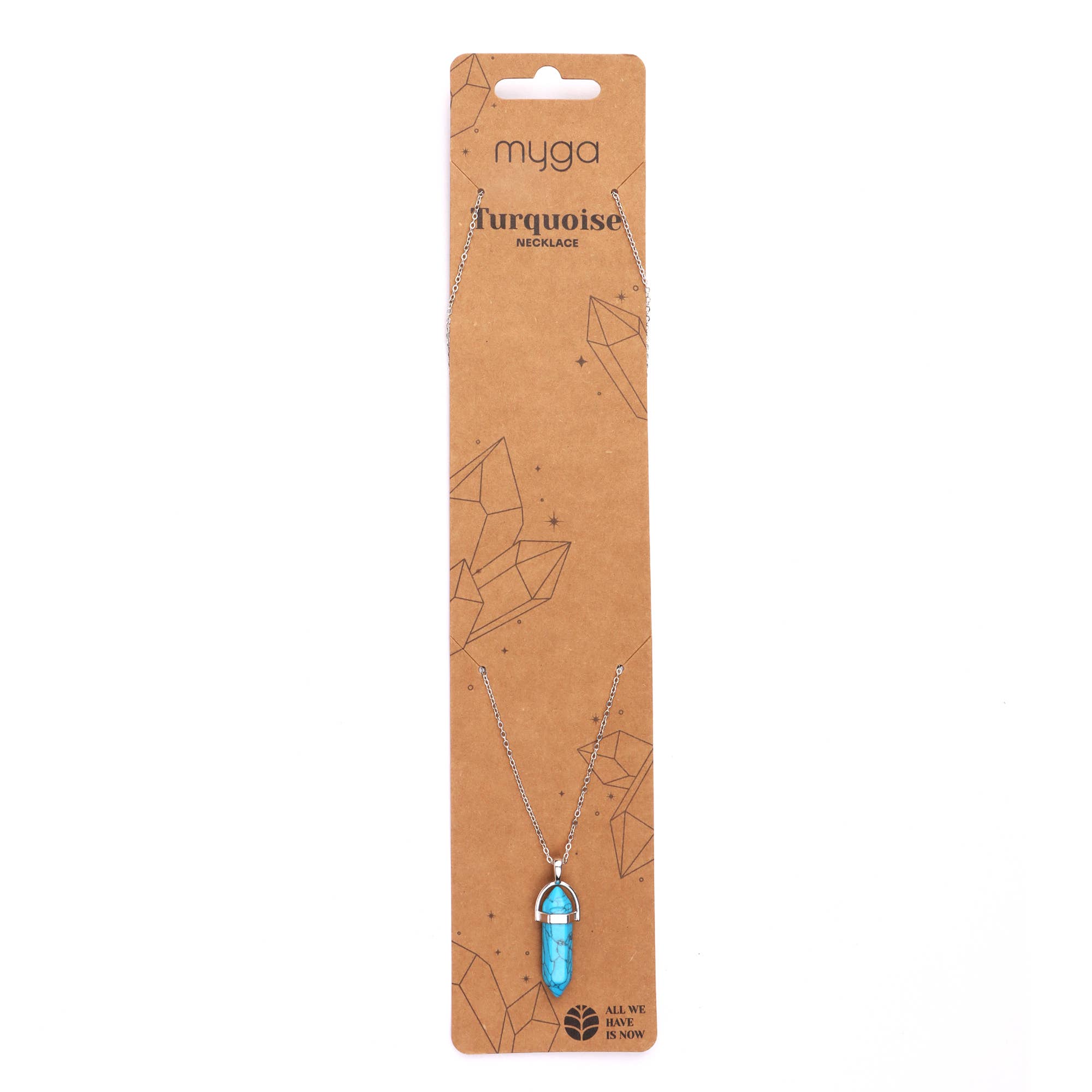 Myga - Wholesale Pendant/charm necklace - Silver Plated Necklace - Turquoise Pendant3