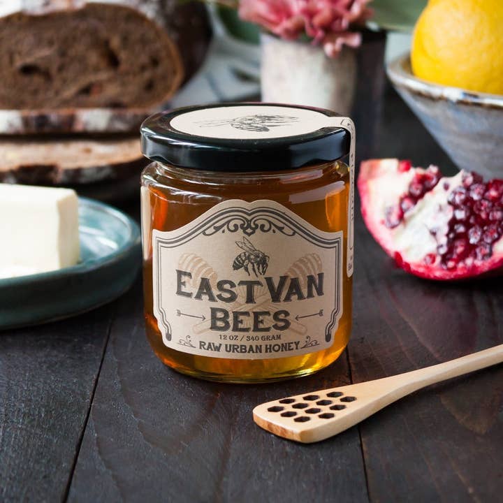 Eastvan bees - Wholesale Honey dipper - Custom Engraved Honey Dippers With Hex Holes1